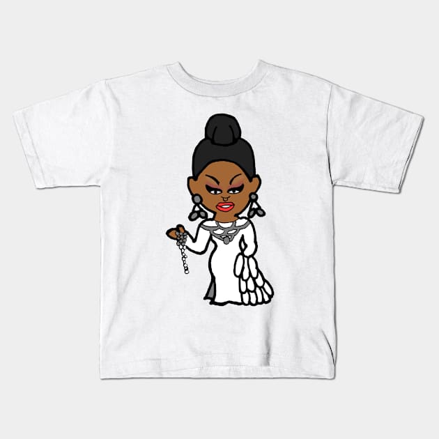 Mercedes Iman Diamond - JunglHouse Chibi Kids T-Shirt by Brian K